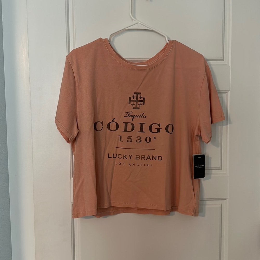 Lucky Brand Código tequila shirt pink special edition medium